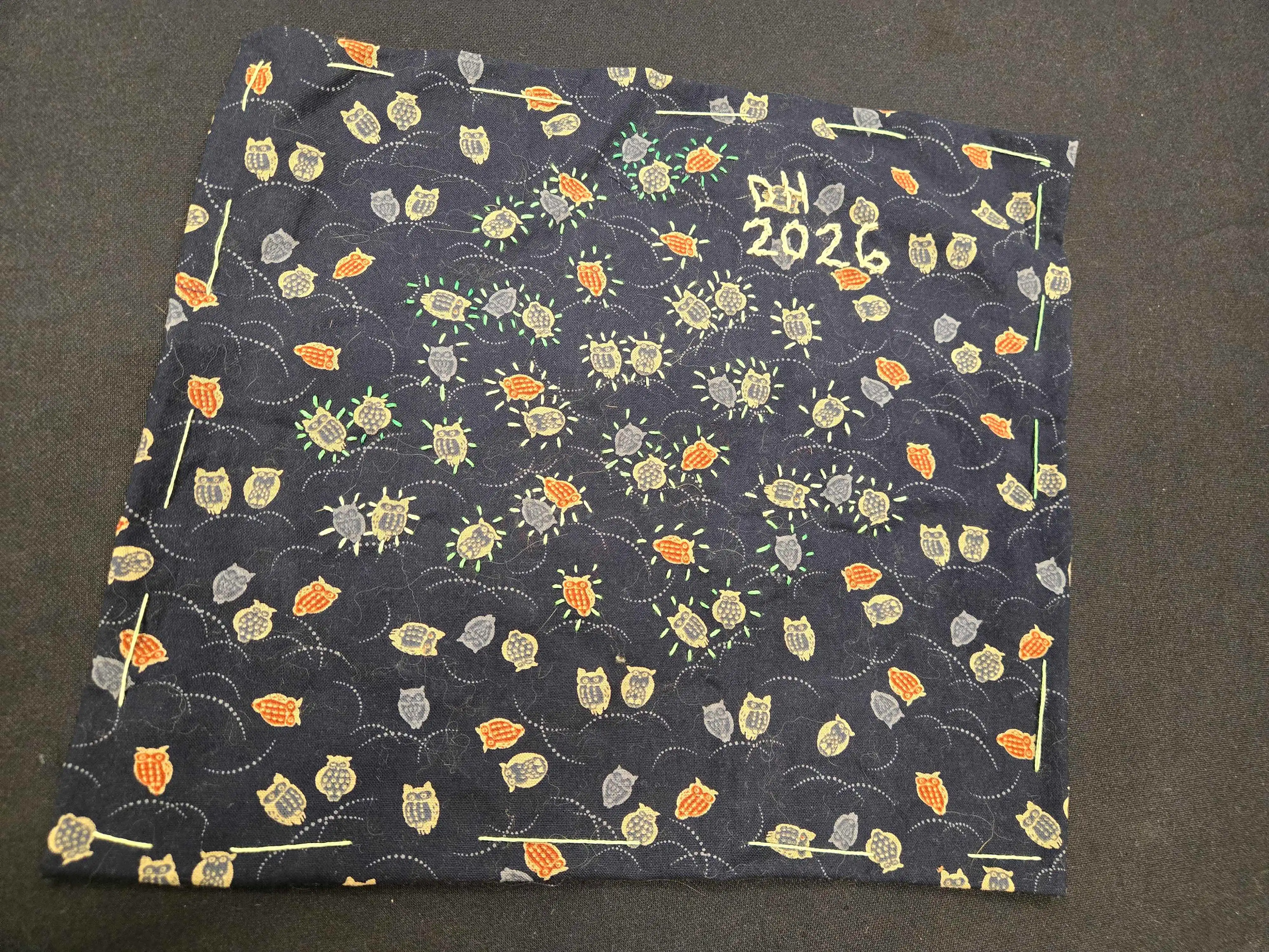 DH 2026 owl embroidery