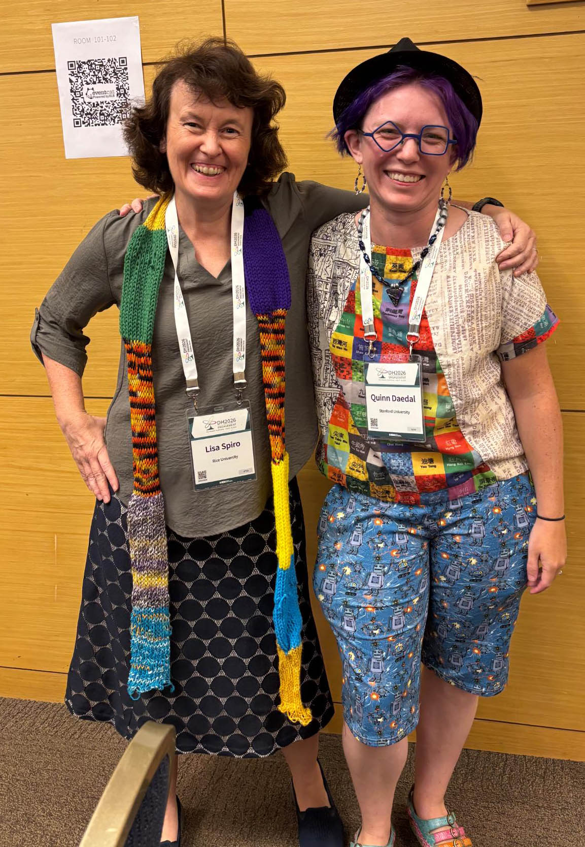 Lisa and Quinn after their talk